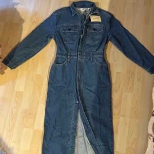 Universal Thread Blue Denim Maxi Dress